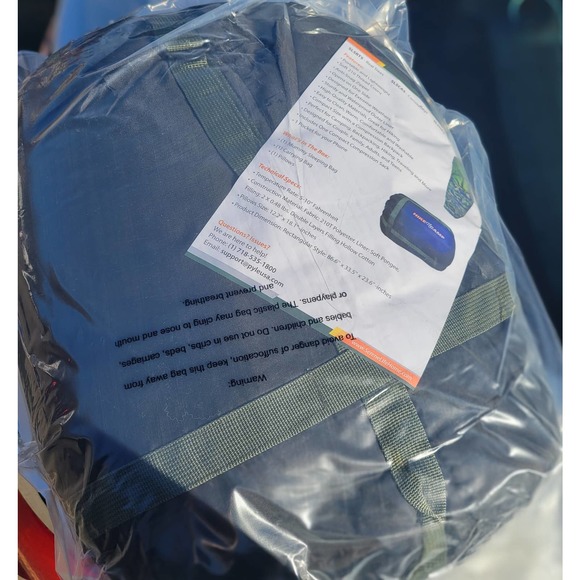 SereneLife Camo Mummy Sleeping Bag w/ Pillow, Bag SLSCA5 - Picture 2 of 4